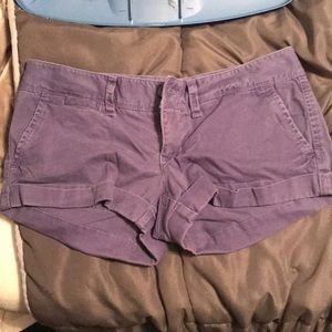 Navy low rise shorts